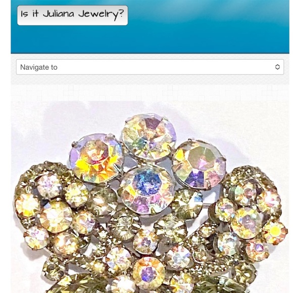 VERIFIED Vintage Juliana D&E brooch & earring set - Picture 12 of 12